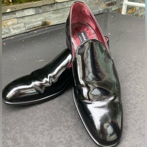 Giorgio Armani Tux Shoes. Loafers. Only warn once. Great Condition. Size 43 1/2